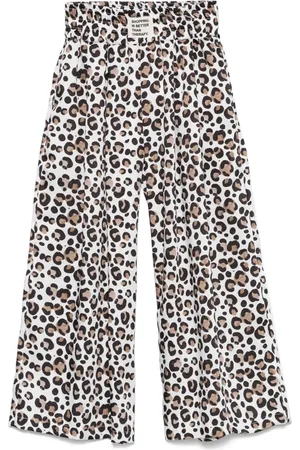 MISS GRANT Pantalon à imprimé animalier