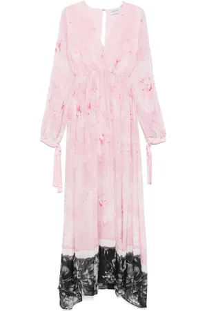 Ermanno Firenze Robe longue à fleurs