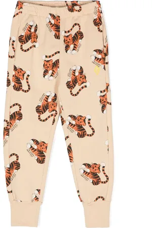 The Animals Observatory Pantalon de jogging à imprimé tigre