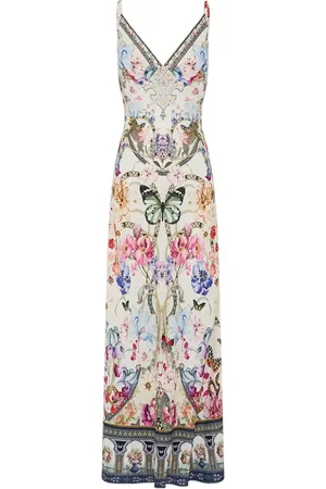 Camilla Robe longue à fleurs imprimées