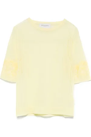 Ermanno Firenze T-shirt à effet de transparence