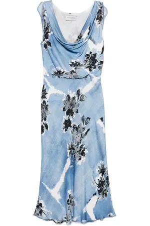 Ermanno Firenze Robe mi-longue à fleurs