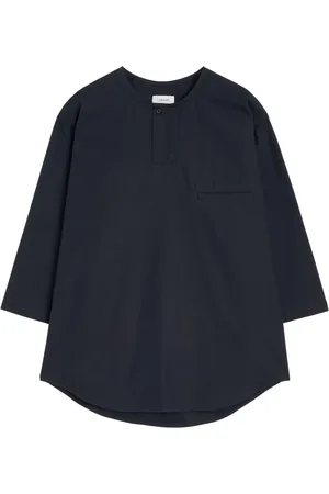 LEMAIRE T-shirt à col tunisien