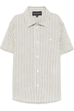 Emporio Armani Chemise à logo brodé