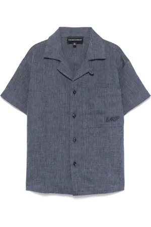 Emporio Armani Chemise à logo brodé