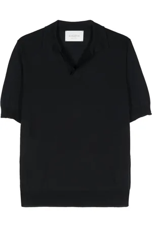 BALLANTYNE Polo en maille fine nervurée