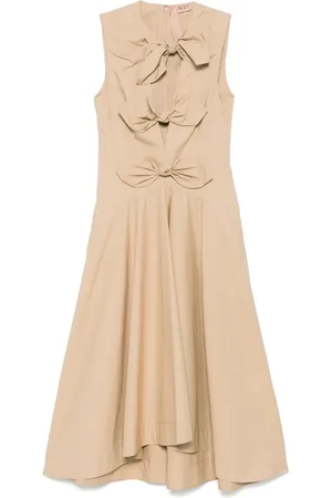 Nº21 Robe mi-longue à détail de nœud