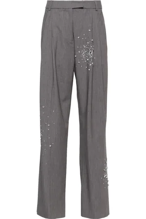 Des Phemmes Pantalon à ornements en cristal