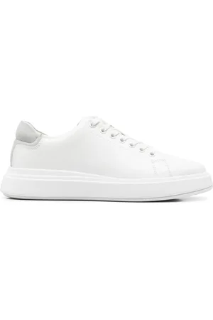 Calvin Klein Baskets en cuir à logo embossé
