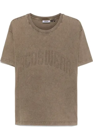 GCDS T-shirt à effet délavé