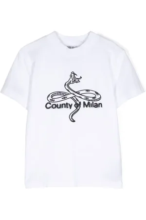 MARCELO BURLON T-shirt en coton à imprimé graphique