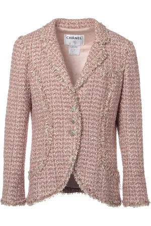 CHANEL Veste en tweed mélangé