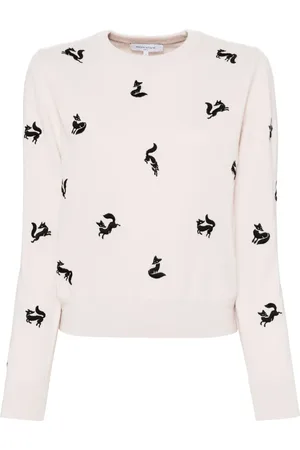 Maison Kitsuné Pull Fancy Fox à broderies