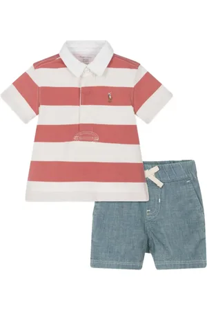 Ralph Lauren Ensemble polo-short en chambray à rayures
