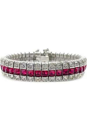 JENNIFER GIBSON JEWELLERY X Ciner Art Deco bracelet (années 1960)