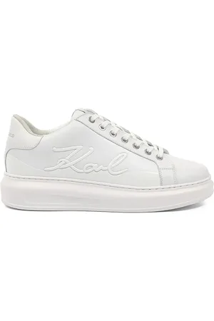 Karl Lagerfeld Baskets à logo brodé