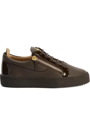 Giuseppe Zanotti Baskets Frankie en cuir verni à lacets