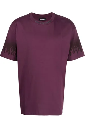 Vision Of Super T-shirt en coton à imprimé flamme