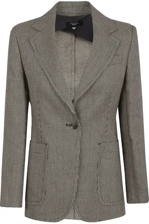 Max Mara Blazer Muschio à carreaux