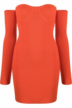 Helmut Lang Robe courte Contour à encolure cœur