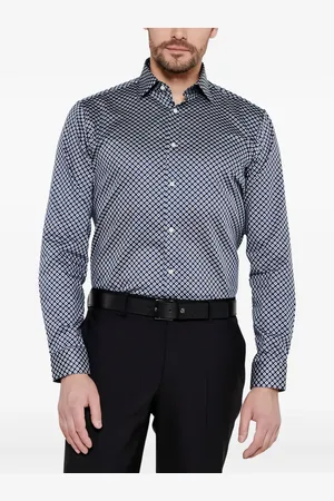 HUGO BOSS Chemise à motif géométrique