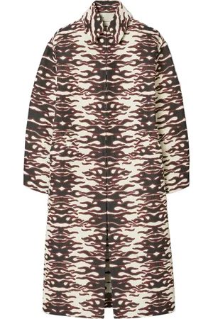 Tory Burch Manteau à motif flamme en jacquard