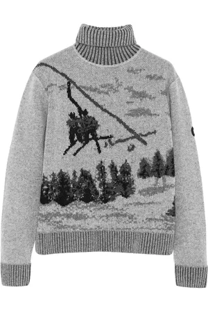 YVES SALOMON Pull à motif jacquard
