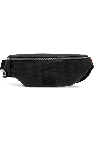 HUGO BOSS ^ sac banane en cuir artificiel perforé