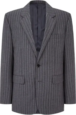 MAN ON THE BOON. Blazer en laine à rayures