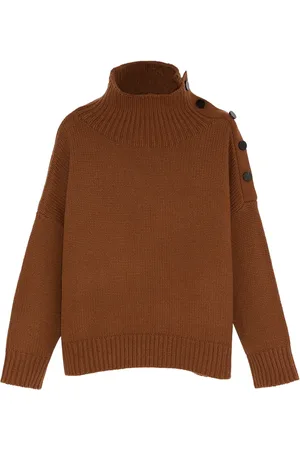 YVES SALOMON Pull en maille à coupe oversize