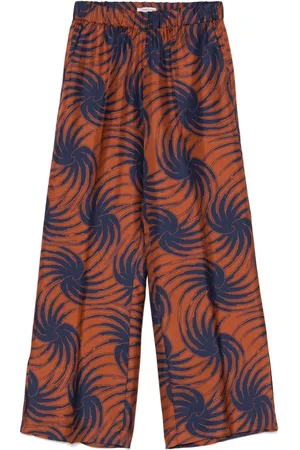 ALBERTO BIANI Pantalon à imprimé abstrait
