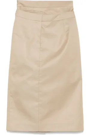 Shushu/Tong Robe mi-longue en sergé