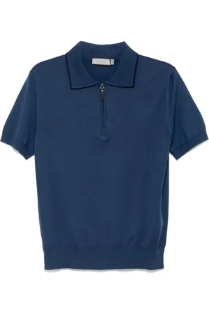 CANALI Polo à col zippé