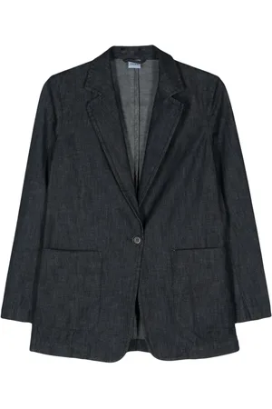 Aspesi Blazer en jean à simple boutonnage
