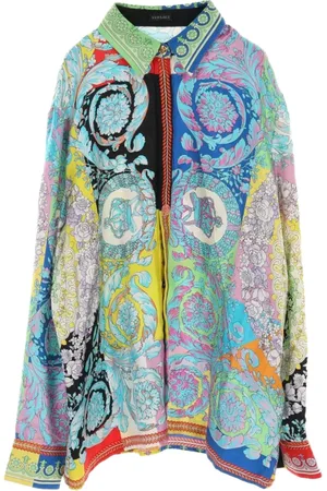 VERSACE Blouse imprimée en soie (années 2010)