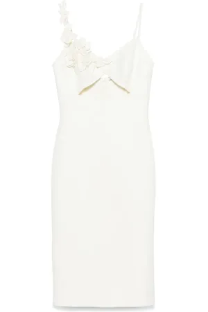 ERMANNO SCERVINO Robe mi-longue à appliqué floral 3D