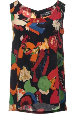 CHANEL Débardeur à fleurs