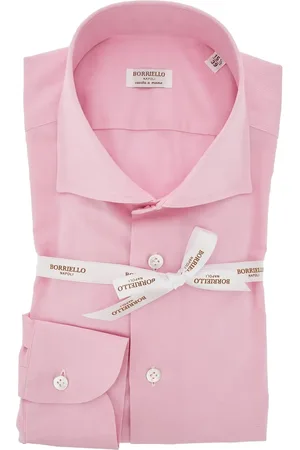 Borriello Chemise à boutonnière sur le devant ajustée