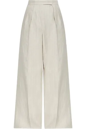 Max Mara Pantalon ample à design plissé