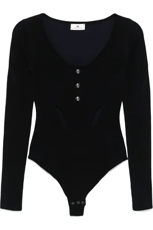 Elisabetta Franchi Body en maille fine nervurée