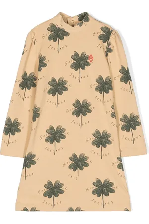 The Animals Observatory Robe en coton à imprimé graphique