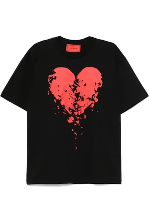Vision Of Super T-shirt à imprimé cœur