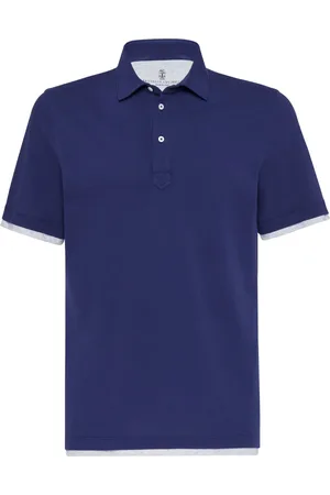 Brunello Cucinelli Polo à design superposé