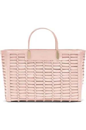 GENNY Sac à main en cuir à design tressé