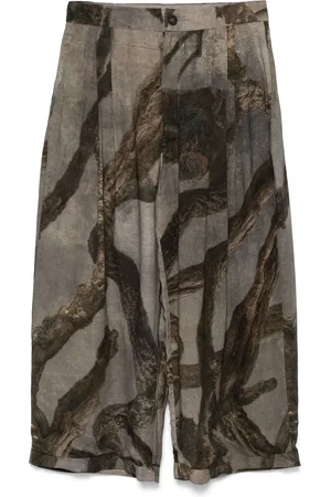 ZIGGY CHEN Pantalon à imprimé graphique