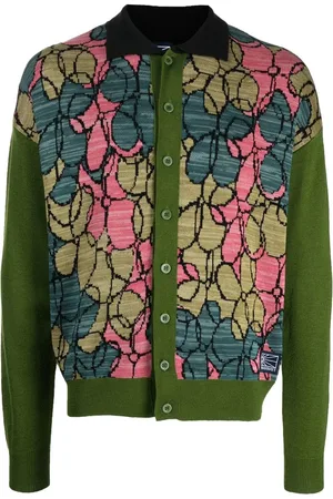 Rassvet Cardigan en maille intarsia à fleurs