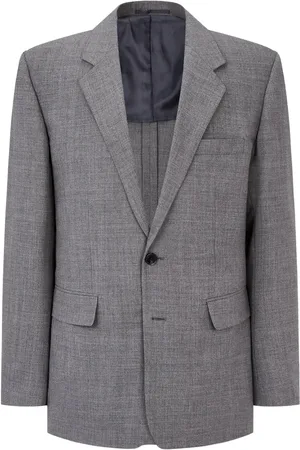 MAN ON THE BOON. Blazer en laine à revers crantés