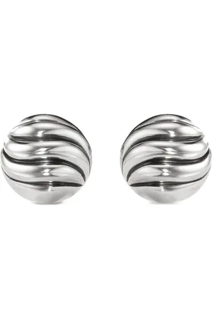 David Yurman Créoles Sculpted Cable en sterling