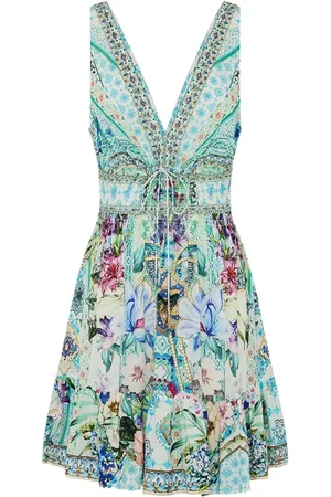 Camilla Robe courte à fleurs