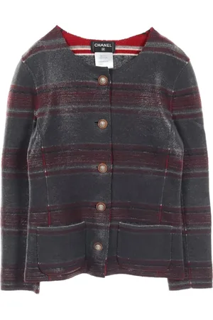 CHANEL Veste en cachemire à rayures (1986-1988)